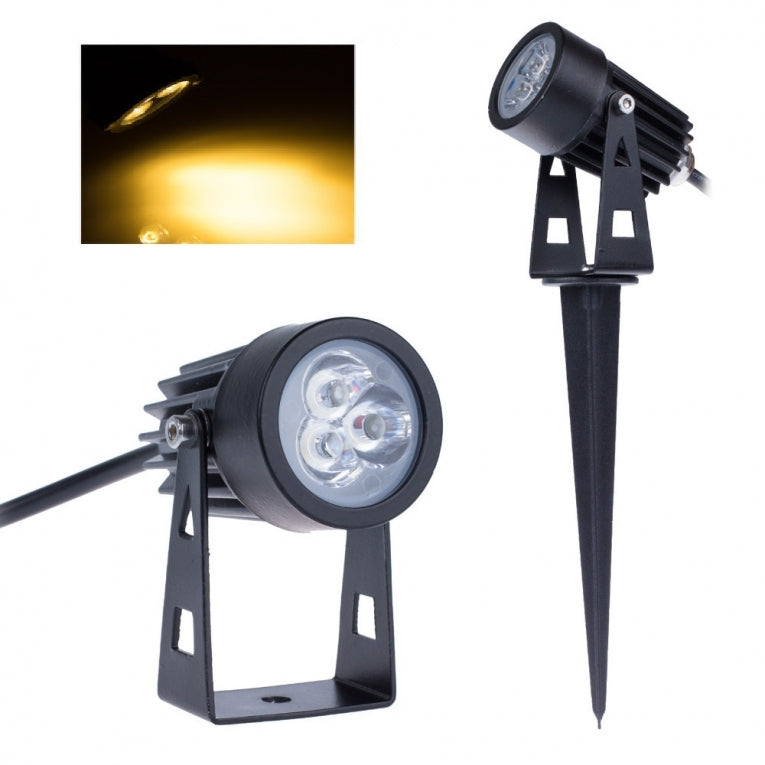 LED tuinverlichting - 3W - grond spot 12V - Warm Wit - dimbaar LED tuinverlichting - 3W - grond spot 12V - Warm Wit - dimbaar